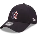 cappellino-curvo-blu-navy-regolabile-9forty-infill-dei-new-york-yankees-mlb-di-new-era