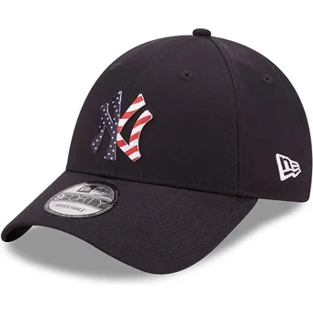 cappellino-curvo-blu-navy-regolabile-9forty-infill-dei-new-york-yankees-mlb-di-new-era