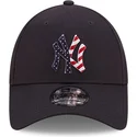 cappellino-curvo-blu-navy-regolabile-9forty-infill-dei-new-york-yankees-mlb-di-new-era