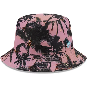 New Era Tropical Tapered Pink Bucket Hat