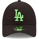 cappellino-nero-regolabile-con-visiera-curva-e-logo-verde-9forty-neon-pack-dei-los-angeles-dodgers-mlb-di-new-era