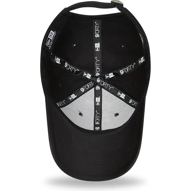 cappellino-curvo-nero-regolabile-con-logo-arancione-9forty-neon-pack-dei-new-york-yankees-mlb-di-new-era