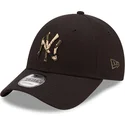 cappelli-curva-nero-cinghia-regolabile-marron-9forty-camo-infill-dei-new-york-yankees-mlb-di-new-era