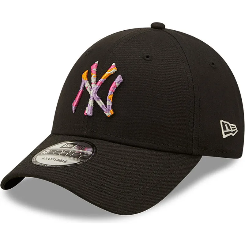 cappelli-curva-nero-cinghia-regolabile-9forty-camo-infill-dei-new-york-yankees-mlb-di-new-era