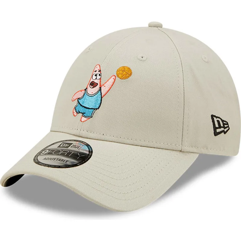 cappelli-curva-beige-cinghia-regolabile-9forty-sporty-dei-patricio-estrella-bob-esponja-di-new-era cappelli-curva-beige-cinghia-regolabile-9forty-sporty-dei-patricio-estrella-bob-esponja-di-new-era