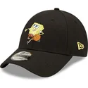 new-era-curved-brim-9forty-sporty-spongebob-squarepants-black-adjustable-cap