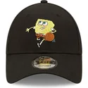 new-era-curved-brim-9forty-sporty-spongebob-squarepants-black-adjustable-cap