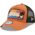 new-era-hawaii-keauhou-a-frame-license-plate-brown-trucker-hat