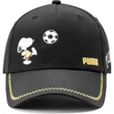 cappellino-nero-curvo-regolabile-per-bambino-di-snoopy-peanuts-di-puma