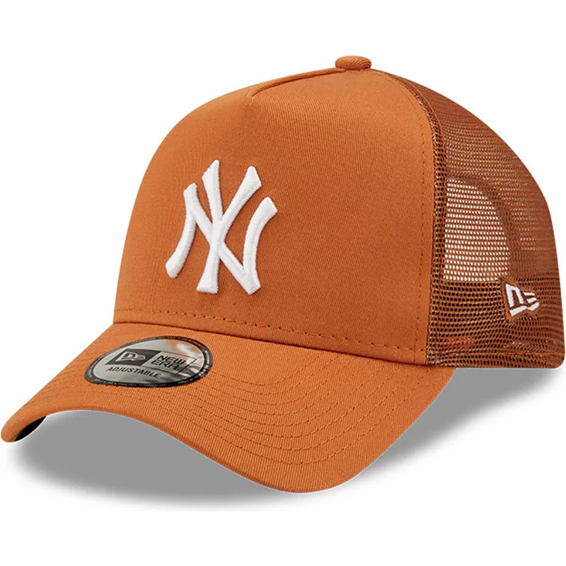 cappelli-curva-marrone-snapback-a-frame-tonal-mesh-dei-new-york-yankees-mlb-di-new-era