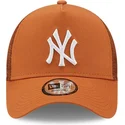 cappelli-curva-marrone-snapback-a-frame-tonal-mesh-dei-new-york-yankees-mlb-di-new-era