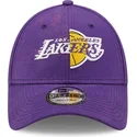 cappellino-con-visiera-curva-viola-regolabile-9forty-washed-pack-split-logo-dei-los-angeles-lakers-nba-di-new-era