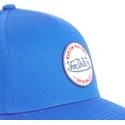 cappellino-curvo-blu-snapback-kustom-kulture-col-rblu-di-von-dutch