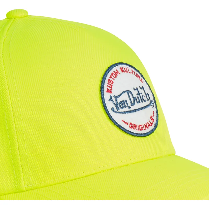 cappellino-curvo-giallo-snapback-kustom-kulture-col-yel1-di-von-dutch