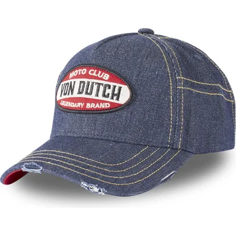 cappellino-con-visiera-curva-blu-denim-moto-club-moto-di-von-dutch