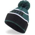 berretto-verde-e-nero-con-pompon-di-puma