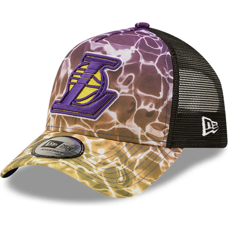 cappelli-curva-multicolore-snapback-a-frame-summer-city-dei-los-angeles-lakers-nba-di-new-era