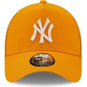 cappelli-curva-arancia-snapback-a-frame-tonal-mesh-dei-new-york-yankees-mlb-di-new-era