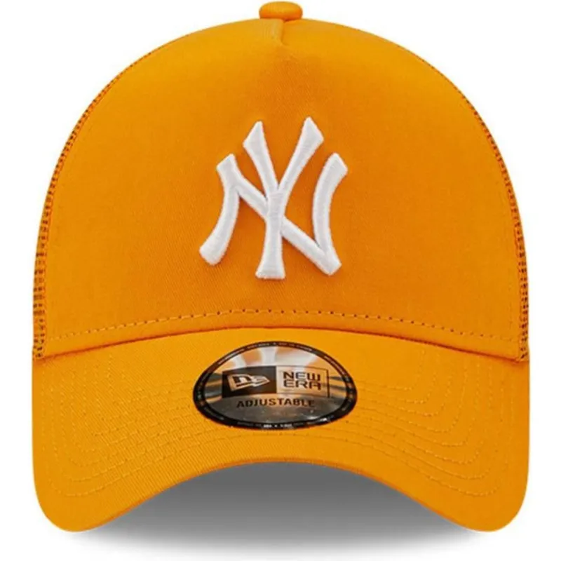 cappelli-curva-arancia-snapback-a-frame-tonal-mesh-dei-new-york-yankees-mlb-di-new-era