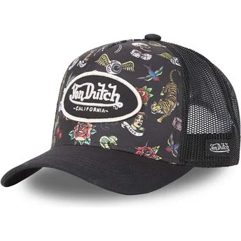 cappellino-trucker-nero-tattoo-tat-nr-di-von-dutch