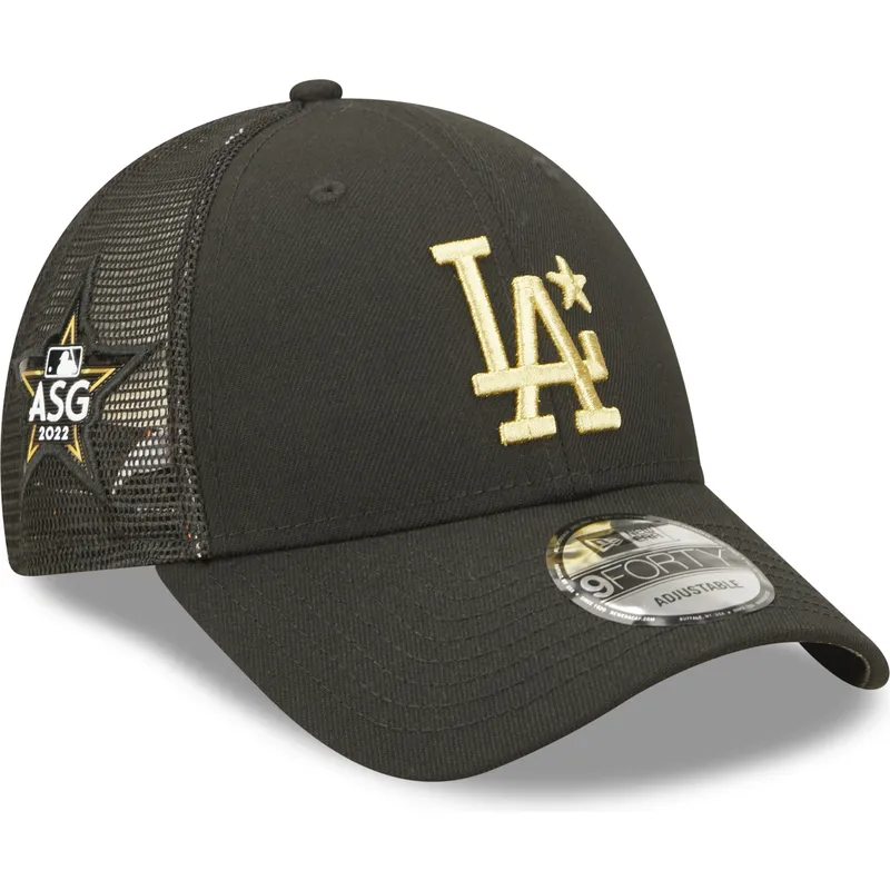 cappelli-curva-nero-snapback-dorado-9forty-all-star-game-dei-los-angeles-dodgers-mlb-di-new-era