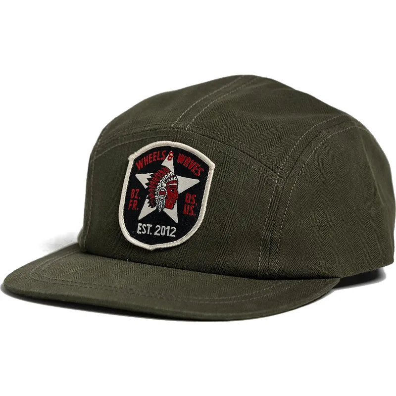 cappellino-6-panel-marrone-regolabile-starfire-ww21-di-wheels-and-waves