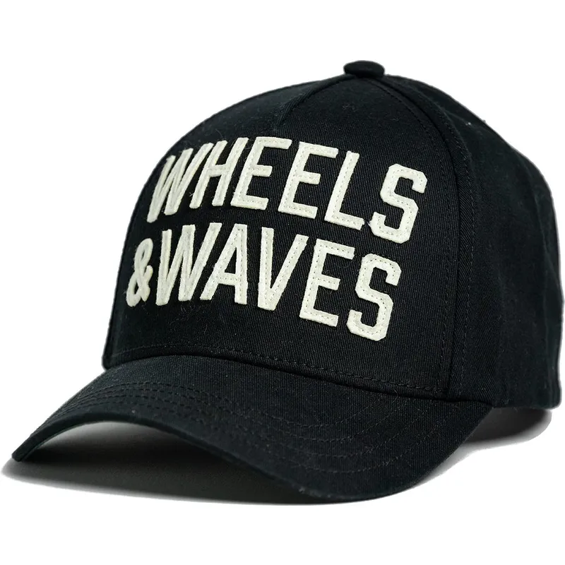 cappellino-curvo-nero-snapback-classic-ww22-di-wheels-and-waves