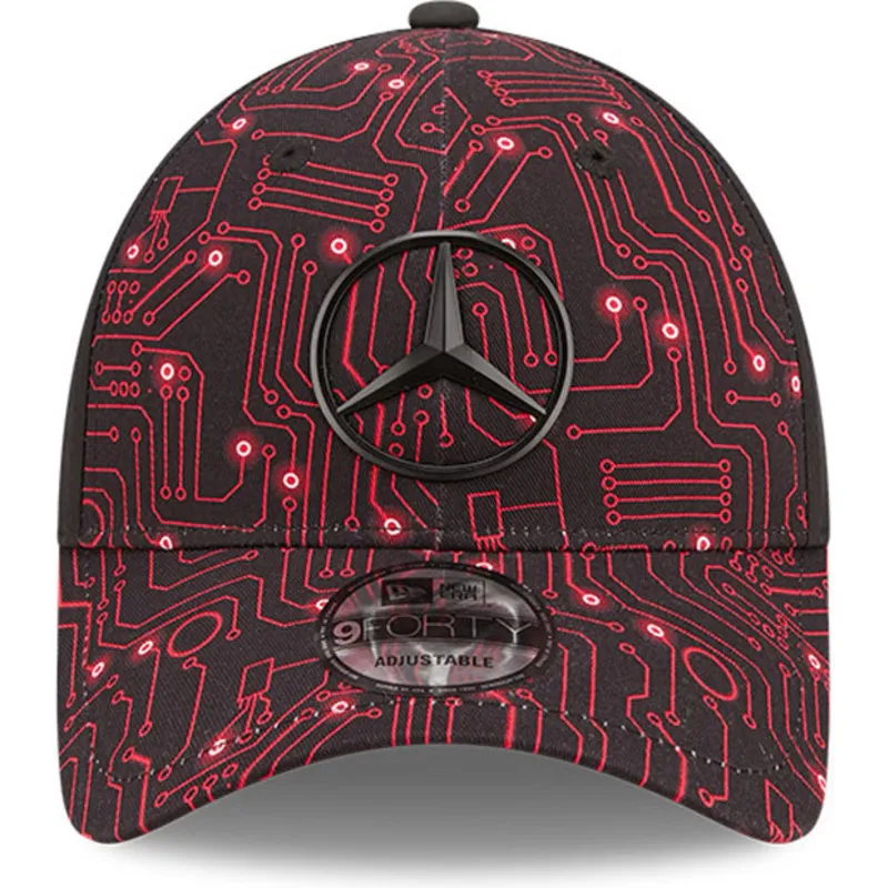 cappelli-curva-rosso-cinghia-regolabile-9forty-esports-grand-prix-dei-mercedes-formula-1-di-new-era