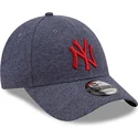 cappelli-curva-grigio-cinghia-regolabile-9forty-jersey-essential-dei-new-york-yankees-mlb-di-new-era