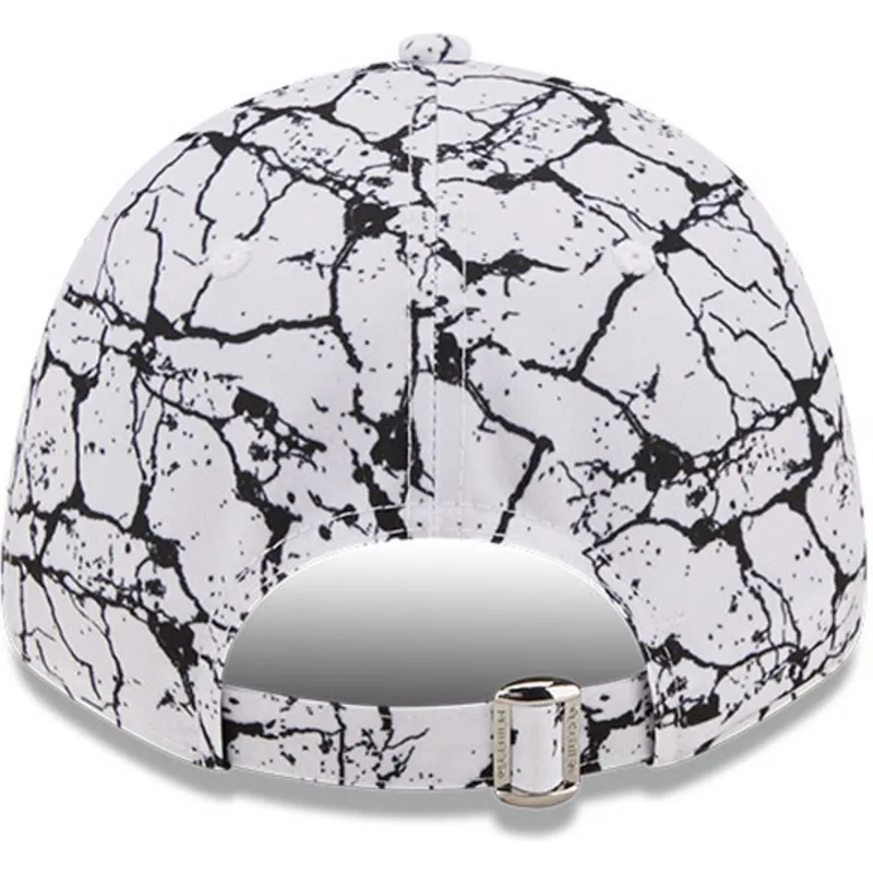 cappelli-curva-bianco-cinghia-regolabile-9forty-marble-dei-los-angeles-lakers-nba-di-new-era