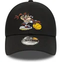 cappelli-curva-nero-cinghia-regolabile-per-bambino-9forty-sporty-de-diablo-dei-tasmania-looney-tunes-di-new-era
