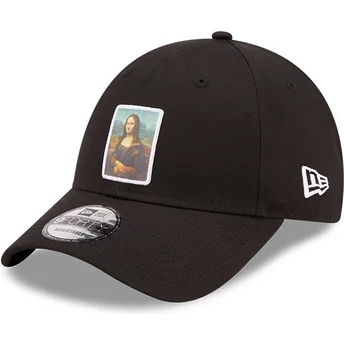 cappellino-curvo-nero-regolabile-9forty-patch-mona-lisa-le-louvre-di-new-era