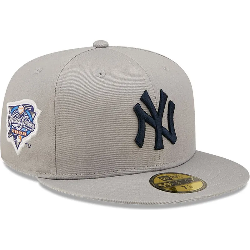 cappelli-piatta-grigio-regolato-59fifty-parche-lateral-world-series-dei-new-york-yankees-mlb-di-new-era