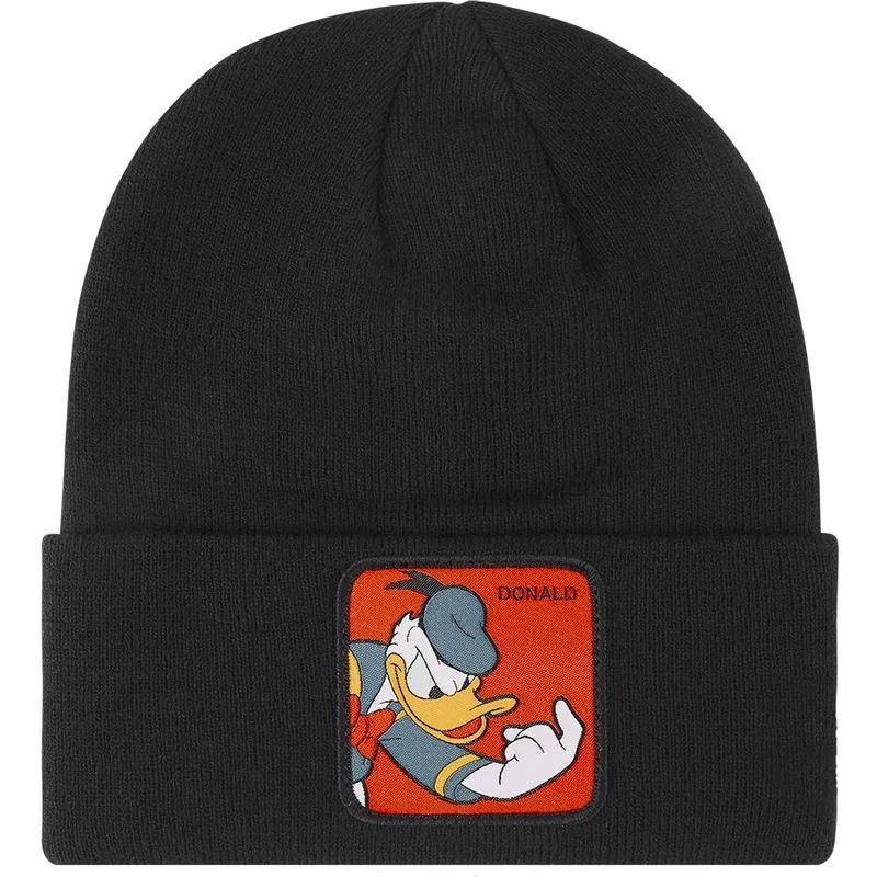 Capslab Donald Duck BON DON1 Disney Black Beanie Caphunters.it