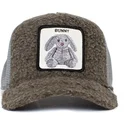 cappellino-trucker-marrone-e-grigio-in-pelliccia-di-coniglio-bunny-business-the-farm-di-goorin-bros
