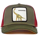 cappellino-trucker-verde-e-rosso-dinosauro-diplodocus-herbivore-thunder-lizard-the-farm-di-goorin-bros