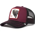 gorra-trucker-bordeaux-e-nera-toro-the-bull-the-farm-di-goorin-bros