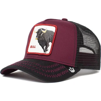 gorra-trucker-bordeaux-e-nera-toro-the-bull-the-farm-di-goorin-bros