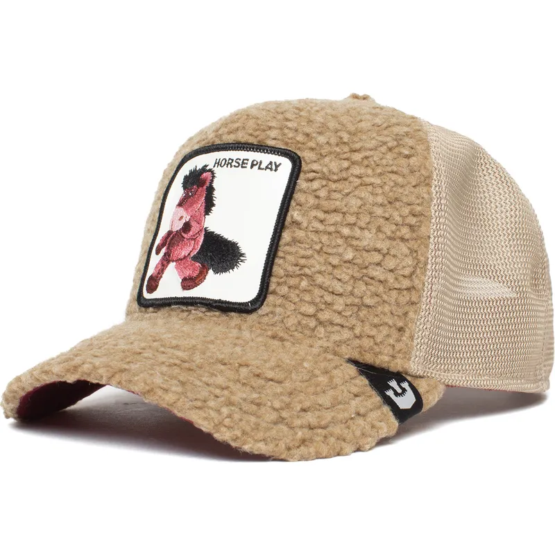 cappelli-curva-marrone-snapback-per-bambino-de-borreguillo-caballo-dei-peluche-horse-play-little-horsey-the-farm-the-farm-di-goo