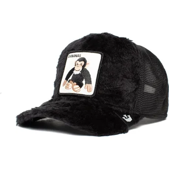 gorra-trucker-nera-in-pelliccia-per-bambino-scimmietta-di-peluche-bananas-little-nanner-the-farm-di-goorin-bros
