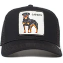 gorra-trucker-nera-per-bambino-cane-rottweiler-bad-boy-naughty-pup-the-farm-di-goorin-bros
