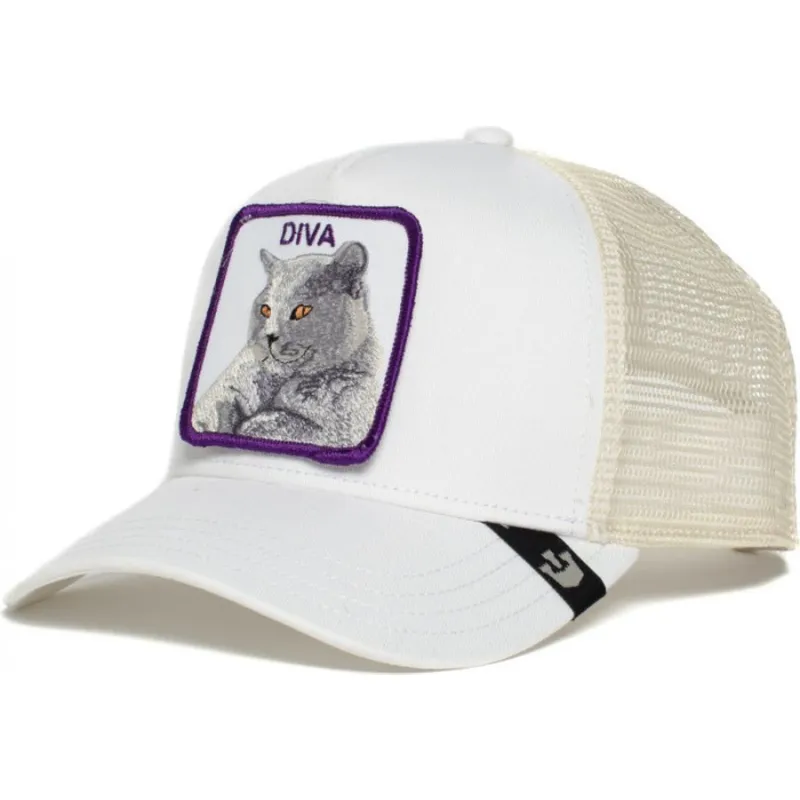 cappellino-trucker-bianco-gatto-diva-stance-di-goorin-bros