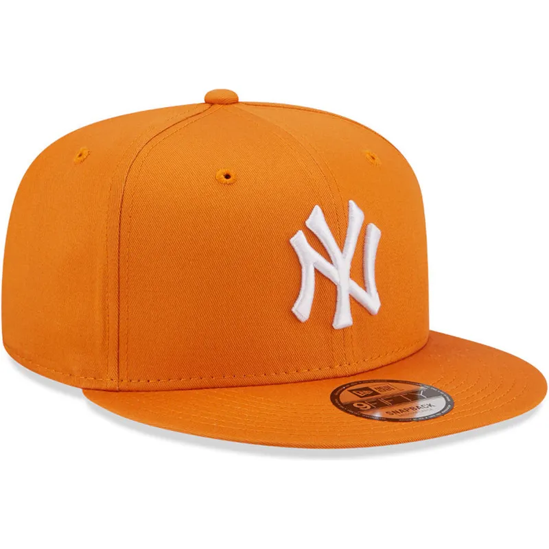 cappelli-piatta-arancia-snapback-9fifty-league-essential-dei-new-york-yankees-mlb-di-new-era