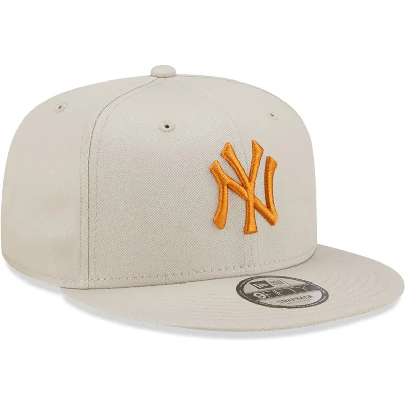 cappelli-piatta-beige-snapback-9fifty-league-essential-dei-new-york-yankees-mlb-di-new-era