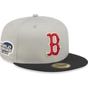 cappello-piatto-grigio-e-nero-aderente-59fifty-world-series-dei-boston-red-sox-mlb-di-new-era