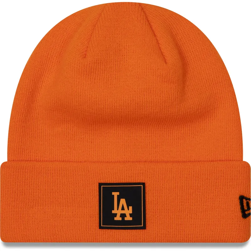 cappelli-arancia-neon-team-cuff-dei-los-angeles-dodgers-mlb-di-new-era