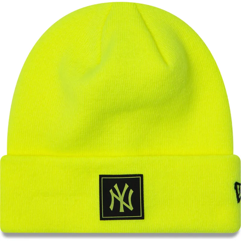 cappelli-giallo-neon-team-cuff-dei-new-york-yankees-mlb-di-new-era