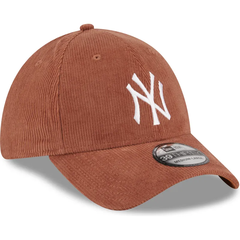 cappelli-curva-marrone-regolato-39thirty-cord-dei-new-york-yankees-mlb-di-new-era