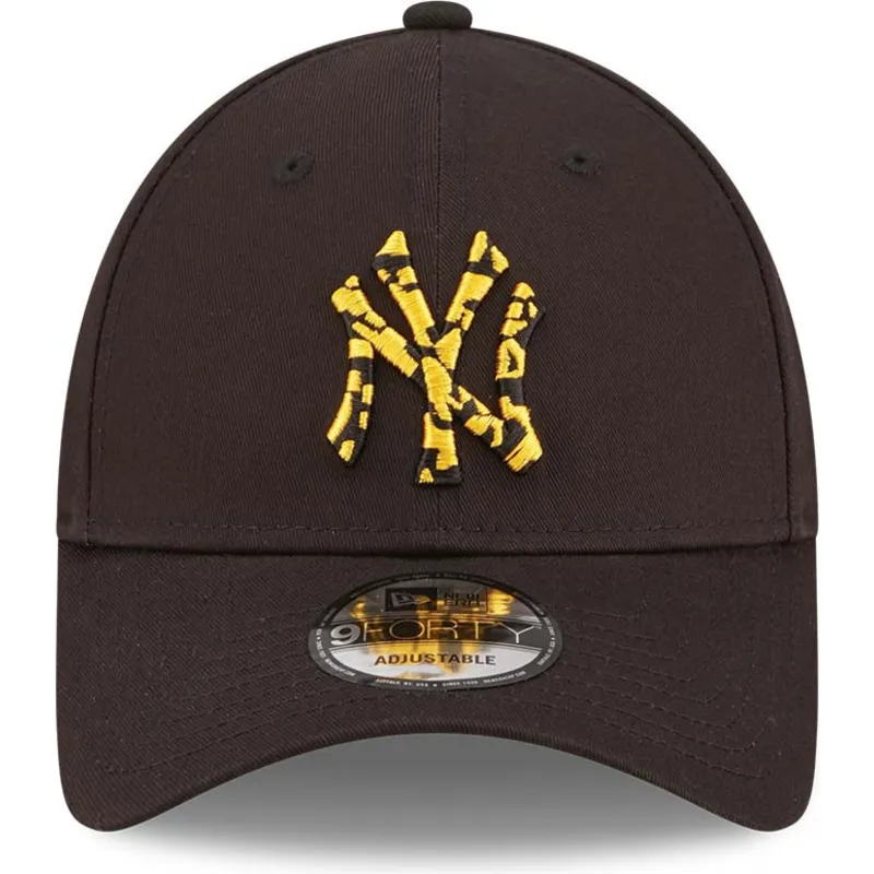 cappellino-curvo-nero-regolabile-con-logo-giallo-9forty-seasonal-infill-di-new-york-yankees-mlb-di-new-era