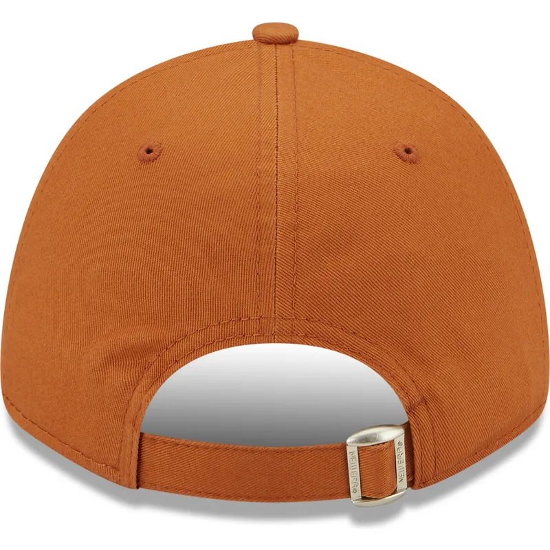 cappelli-curva-marrone-cinghia-regolabile-9forty-league-essential-dei-new-york-yankees-mlb-di-new-era